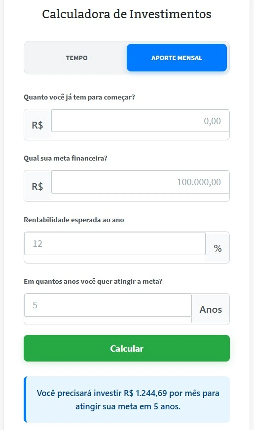 Meta Renda Passiva Mil Reais por Mês